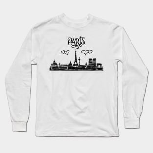 Paris - World Cities Series by 9BH Long Sleeve T-Shirt